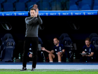 Domenico Tedesco head coach of Belgium gestures during the UEFA Nations League 2024/25 League A Group A2 match between Italy and Belgium at...