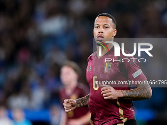 Aster Vrankx of Belgium looks on during the UEFA Nations League 2024/25 League A Group A2 match between Italy and Belgium at Stadio Olimpico...