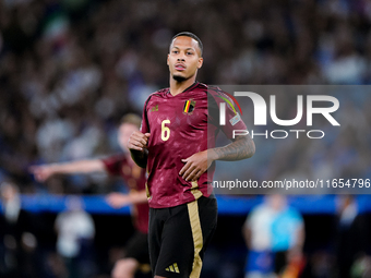 Aster Vrankx of Belgium looks on during the UEFA Nations League 2024/25 League A Group A2 match between Italy and Belgium at Stadio Olimpico...