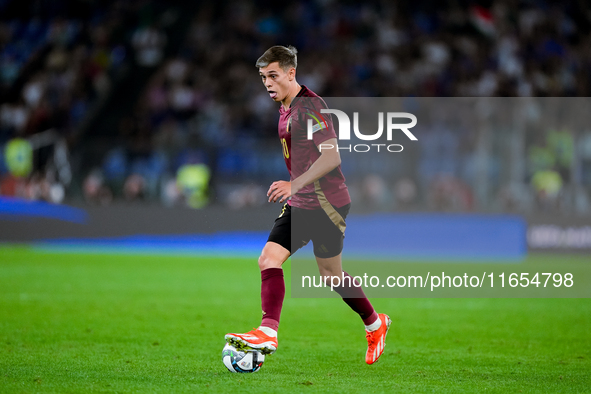 Leonardo Trossard of Belgium during the UEFA Nations League 2024/25 League A Group A2 match between Italy and Belgium at Stadio Olimpico on...