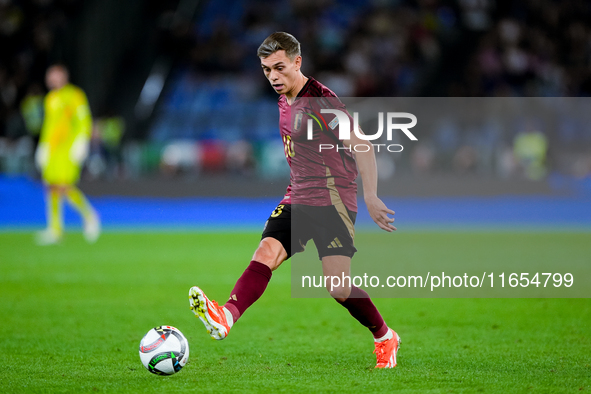 Leonardo Trossard of Belgium during the UEFA Nations League 2024/25 League A Group A2 match between Italy and Belgium at Stadio Olimpico on...