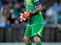 Gianluigi Donnarumma of Italy looks on during the UEFA Nations League 2024/25 League A Group A2 match between Italy and Belgium at Stadio Ol...