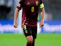 Youri Tielemans of Belgium during the UEFA Nations League 2024/25 League A Group A2 match between Italy and Belgium at Stadio Olimpico on Oc...