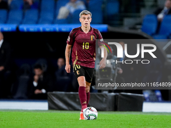 Leonardo Trossard of Belgium during the UEFA Nations League 2024/25 League A Group A2 match between Italy and Belgium at Stadio Olimpico on...