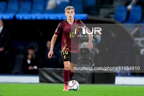 Leonardo Trossard of Belgium during the UEFA Nations League 2024/25 League A Group A2 match between Italy and Belgium at Stadio Olimpico on...