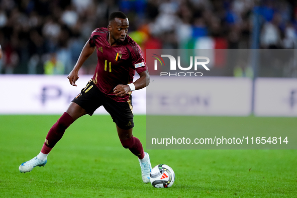 Leonardo Trossard of Belgium during the UEFA Nations League 2024/25 League A Group A2 match between Italy and Belgium at Stadio Olimpico on...