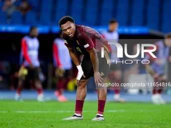 Lois Openda of Belgium looks dejected during the UEFA Nations League 2024/25 League A Group A2 match between Italy and Belgium at Stadio Oli...