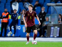 Maxim De Cuyper of Belgium during the UEFA Nations League 2024/25 League A Group A2 match between Italy and Belgium at Stadio Olimpico on Oc...