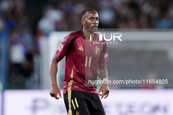 Dodi Lukebakio of Belgium looks on during the UEFA Nations League 2024/25 League A Group A2 match between Italy and Belgium at Stadio Olimpi...