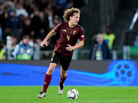 Wout Faes of Belgium during the UEFA Nations League 2024/25 League A Group A2 match between Italy and Belgium at Stadio Olimpico on October...