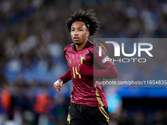 Malick Fofana of Belgium looks on during the UEFA Nations League 2024/25 League A Group A2 match between Italy and Belgium at Stadio Olimpic...