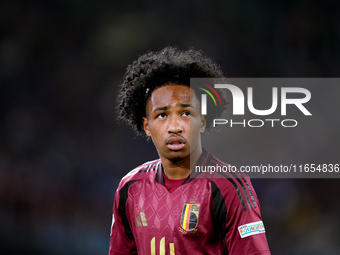 Malick Fofana of Belgium looks on during the UEFA Nations League 2024/25 League A Group A2 match between Italy and Belgium at Stadio Olimpic...