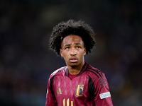 Malick Fofana of Belgium looks on during the UEFA Nations League 2024/25 League A Group A2 match between Italy and Belgium at Stadio Olimpic...