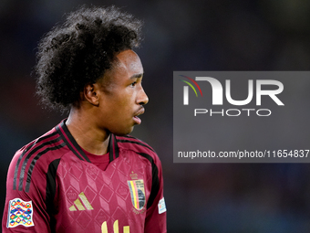 Malick Fofana of Belgium looks on during the UEFA Nations League 2024/25 League A Group A2 match between Italy and Belgium at Stadio Olimpic...