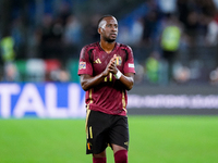 Dodi Lukebakio of Belgium applauds his supporters at the end of the UEFA Nations League 2024/25 League A Group A2 match between Italy and Be...