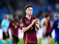 Maxim De Cuyper of Belgium applauds his supporters at the end of the UEFA Nations League 2024/25 League A Group A2 match between Italy and B...