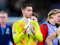 Koen Casteels of Belgium applauds his supporters at the end of the UEFA Nations League 2024/25 League A Group A2 match between Italy and Bel...