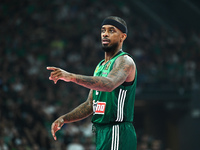 Lorenzo Brown of Panathinaikos AKTOR Athens plays during the Euroleague, Round 2 match between Panathinaikos AKTOR Athens and FC Bayern Muni...