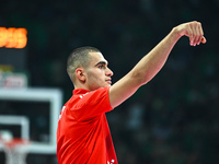 Yam Madar of FC Bayern Munich plays during the Euroleague, Round 2 match between Panathinaikos AKTOR Athens and FC Bayern Munich at OAKA Alt...