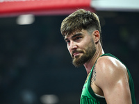 Juancho Hernangomez of Panathinaikos AKTOR Athens plays during the Euroleague, Round 2 match between Panathinaikos AKTOR Athens and FC Bayer...