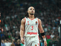 Carsen Edwards of FC Bayern Munich plays during the Euroleague, Round 2 match between Panathinaikos AKTOR Athens and FC Bayern Munich at OAK...