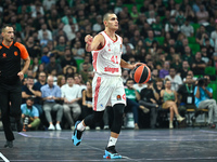 Yam Madar of FC Bayern Munich plays during the Euroleague, Round 2 match between Panathinaikos AKTOR Athens and FC Bayern Munich at OAKA Alt...