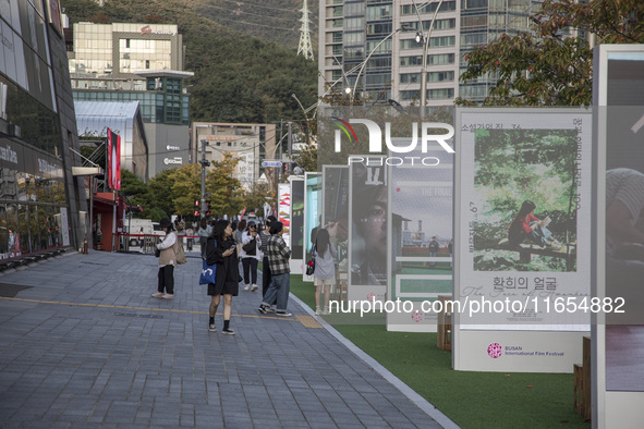 A general view near Cinema Center in Busan, South Korea, on October 10, 2024. The Busan International Film Festival is held from October 2 t...