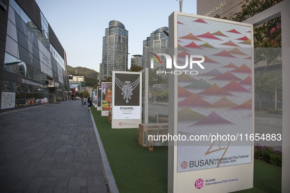 A general view near Cinema Center in Busan, South Korea, on October 10, 2024. The Busan International Film Festival is held from October 2 t...