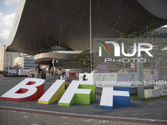 A general view near Cinema Center in Busan, South Korea, on October 10, 2024. The Busan International Film Festival is held from October 2 t...