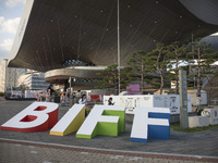 A general view near Cinema Center in Busan, South Korea, on October 10, 2024. The Busan International Film Festival is held from October 2 t...