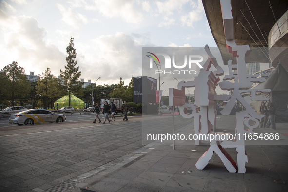 A general view near Cinema Center in Busan, South Korea, on October 10, 2024. The Busan International Film Festival is held from October 2 t...