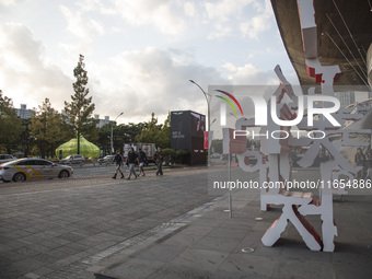 A general view near Cinema Center in Busan, South Korea, on October 10, 2024. The Busan International Film Festival is held from October 2 t...