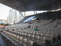 A general view near Cinema Center in Busan, South Korea, on October 10, 2024. The Busan International Film Festival is held from October 2 t...