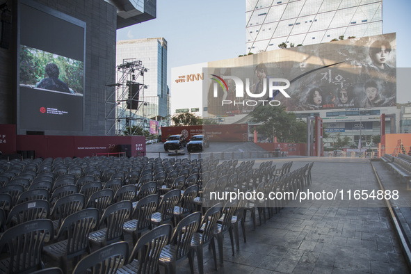 A general view near Cinema Center in Busan, South Korea, on October 10, 2024. The Busan International Film Festival is held from October 2 t...