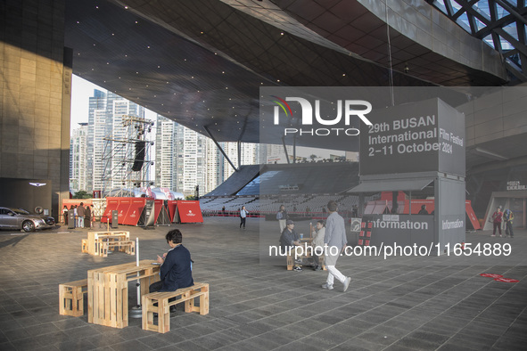 A general view near Cinema Center in Busan, South Korea, on October 10, 2024. The Busan International Film Festival is held from October 2 t...