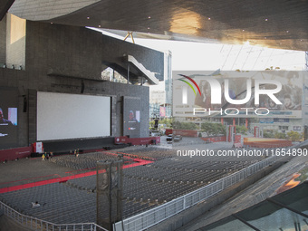 A general view near Cinema Center in Busan, South Korea, on October 10, 2024. The Busan International Film Festival is held from October 2 t...