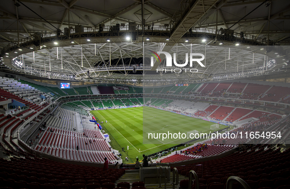 A general view of Al Thumama Stadium before the FIFA World Cup 2026 AFC Asian Qualifiers 3rd round group A match between Qatar and Kyrgyzsta...