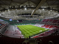 A general view of Al Thumama Stadium before the FIFA World Cup 2026 AFC Asian Qualifiers 3rd round group A match between Qatar and Kyrgyzsta...