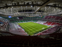 A general view of Al Thumama Stadium before the FIFA World Cup 2026 AFC Asian Qualifiers 3rd round group A match between Qatar and Kyrgyzsta...