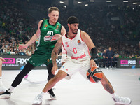 Nick Weiler-Babb of Bayern Munich plays during the Euroleague basketball match between Panathinaikos AKTOR Athens and FC Bayern Munich at OA...