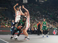 Mattias Lessor of Panathinaikos BC participates in the Euroleague basketball match between Panathinaikos AKTOR Athens and FC Bayern Munich a...