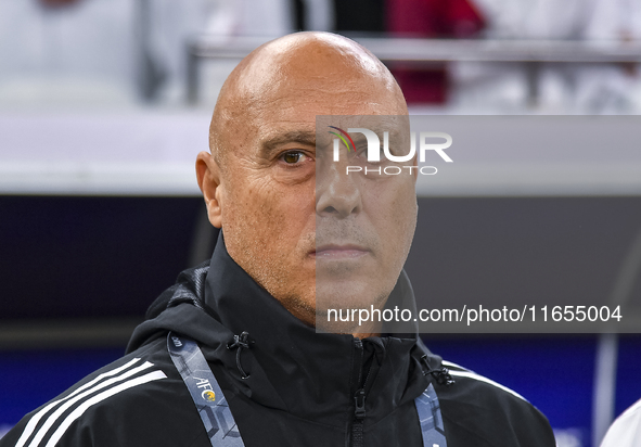 Bartolome Marquez, head coach of Qatar, looks on before the FIFA World Cup 2026 AFC Asian Qualifiers 3rd round group A match between Qatar a...