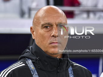 Bartolome Marquez, head coach of Qatar, looks on before the FIFA World Cup 2026 AFC Asian Qualifiers 3rd round group A match between Qatar a...