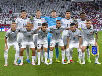 Players of Kyrgyzstan pose for a team photo before the FIFA World Cup 2026 AFC Asian Qualifiers 3rd round group A match between Qatar and Ky...