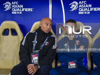 Bartolome Marquez, head coach of Qatar, looks on before the FIFA World Cup 2026 AFC Asian Qualifiers 3rd round group A match between Qatar a...