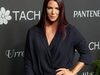 Laura Matamoros Flores attends a photocall for the anniversary of Tacha in Madrid, Spain, on October 10, 2024. (