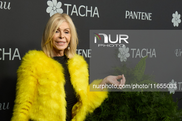 Bibiana Fernandez attends a photocall for the anniversary of Tacha in Madrid, Spain, on October 10, 2024. 