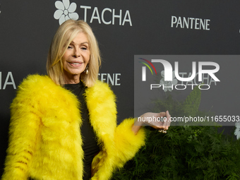 Bibiana Fernandez attends a photocall for the anniversary of Tacha in Madrid, Spain, on October 10, 2024. (