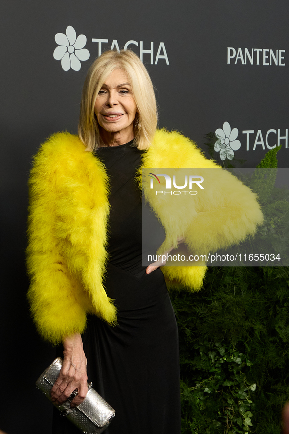 Bibiana Fernandez attends a photocall for the anniversary of Tacha in Madrid, Spain, on October 10, 2024. 