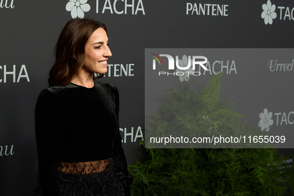 Eli Pinedo attends a photocall for the anniversary of Tacha in Madrid, Spain, on October 10, 2024. 